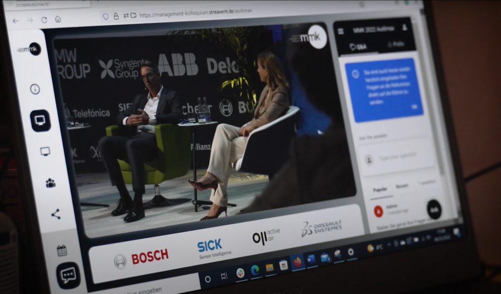 Online-Eventplattform des Münchner Management Kolloquiums